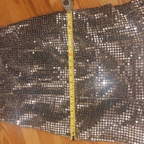 Nouveau Vintage Evening Collection Silver Sequin Disco Gown - Picture 16 of 16